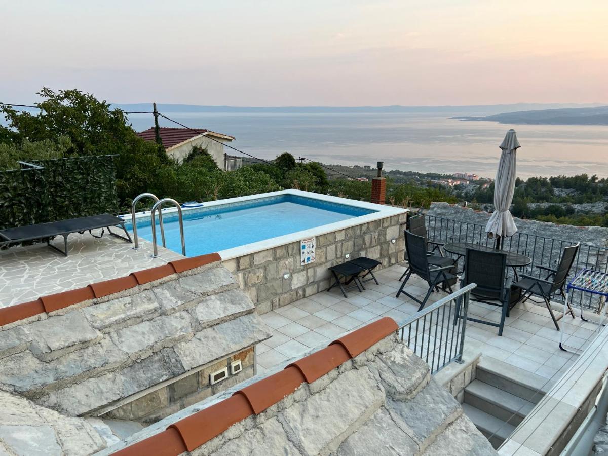 Villa Kristina - Ferienhaus Baska Voda - Topici, Private Outdoor Swimmingpool, Wifi Extérieur photo